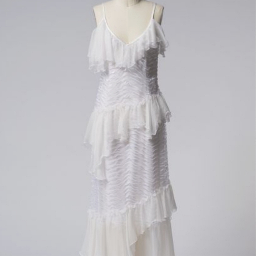 Rodarte ruffle cami spaghetti strap dress